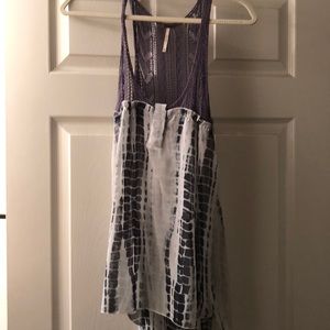 Free People Tye Dye/Knit Top